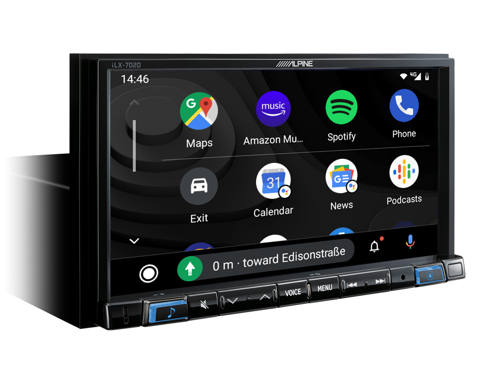 Alpine iLX-702 Android Auto picure