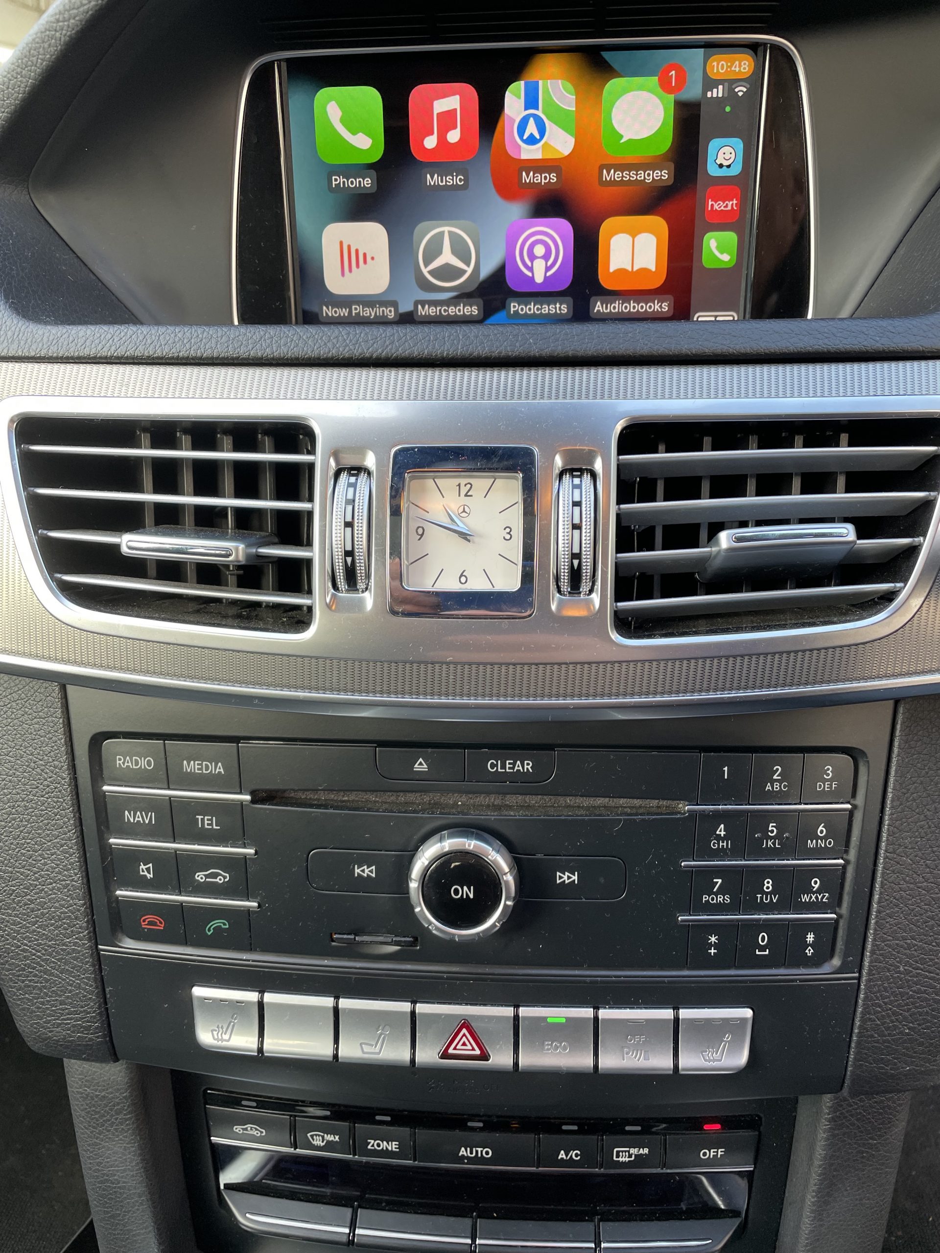 Mercedes W212 Factory CarPlay installed