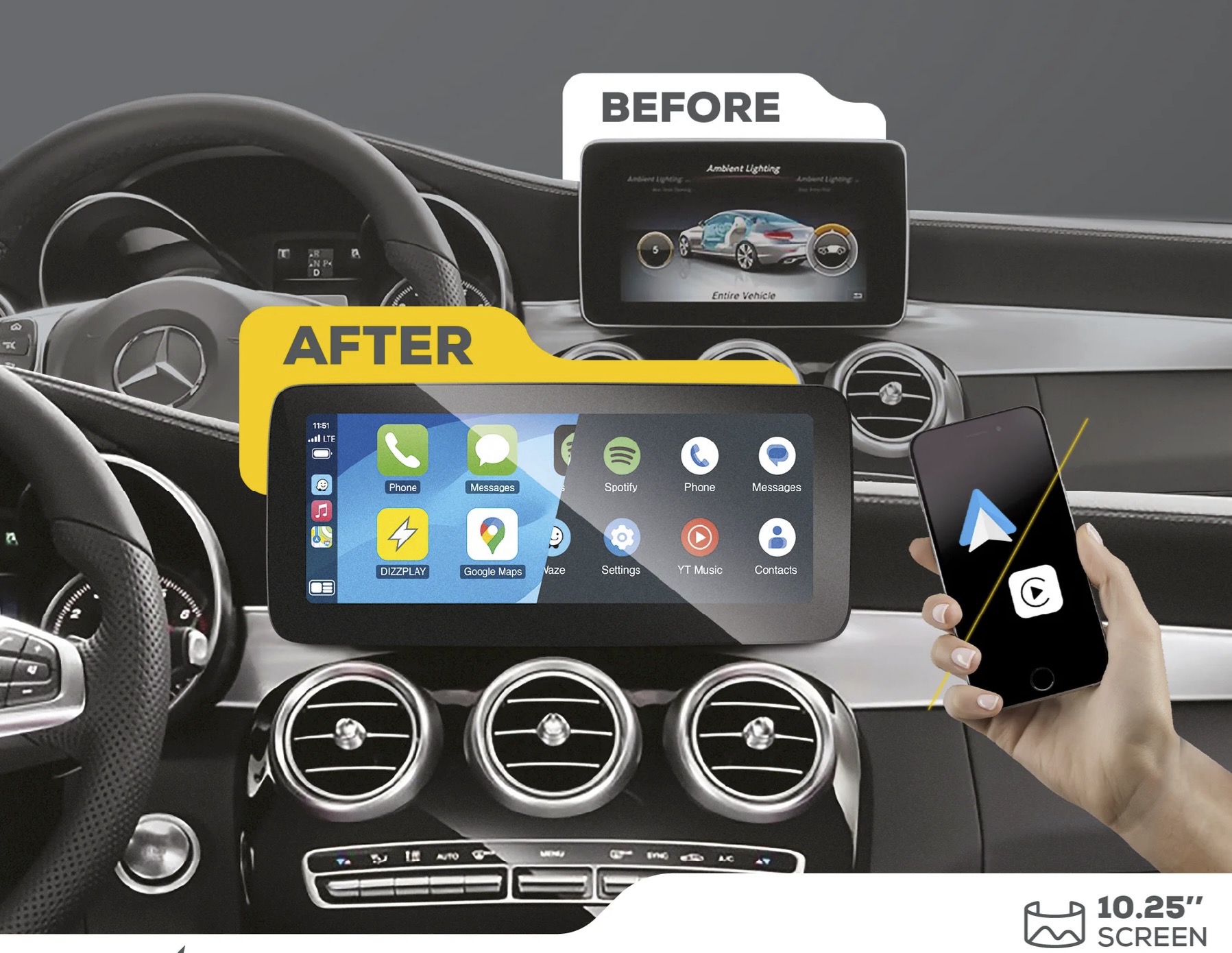 NTG5-CarPlay-10-Screen NTG5 10.25" screen replacement